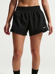 Nike Black One Dri-FIT Brief-Lined High Waisted 5 Inch Shorts - Image 4 of 6