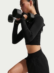 Nike Black One Dri-FIT Brief-Lined High Waisted 5 Inch Shorts - Image 6 of 6