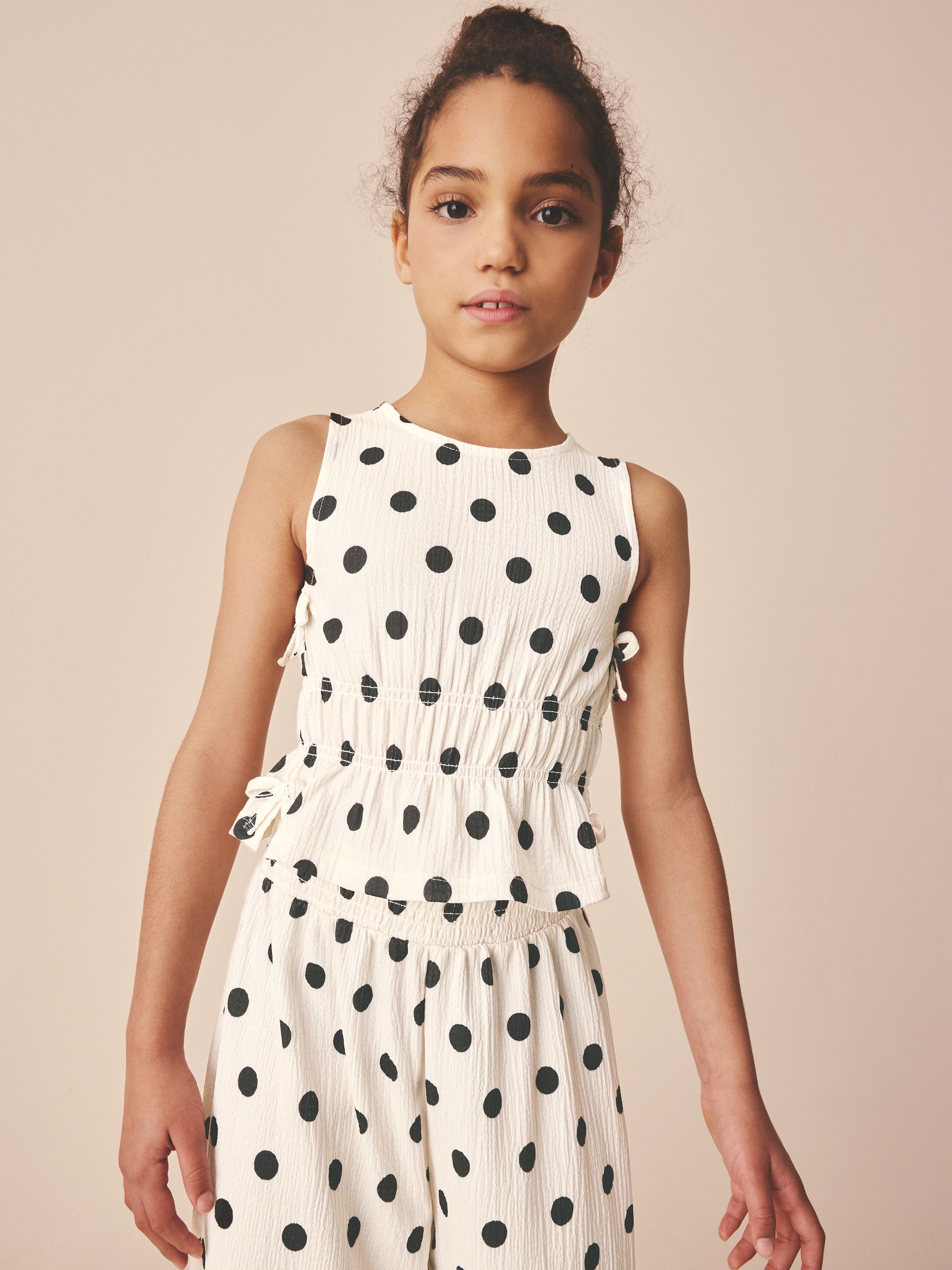 Cumpără Buline monocrome - Set de Pantaloni Top și Evazat (3-16yrs