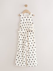 Monochrome Spot Top And Wide Leg Trousers Set (3-16yrs) - Image 2 of 6