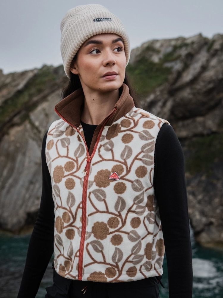 Sealskinz Cream Darrow Womens Polar Fleece Gilet - Image 1 of 6