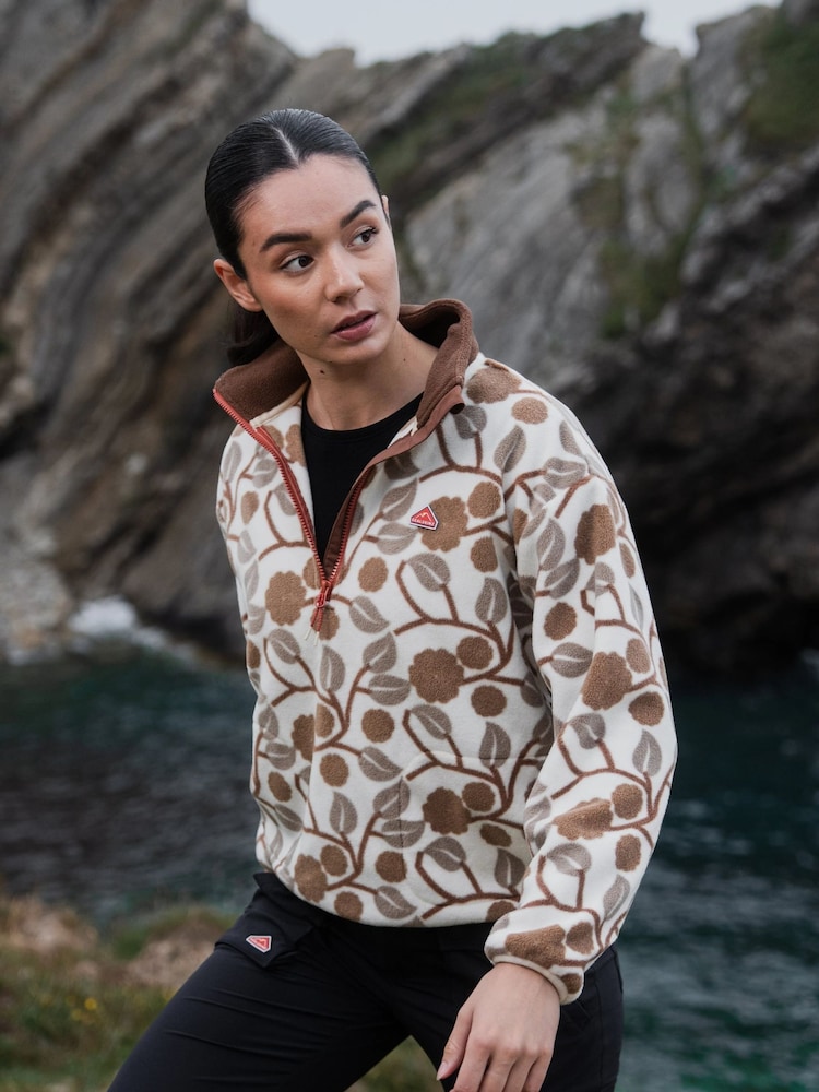 Sealskinz Cream Marlingford Womens Polar Fleece Half Zip - Image 1 of 6