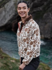 Sealskinz Cream Marlingford Womens Polar Fleece Half Zip - Image 2 of 6