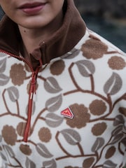 Sealskinz Cream Marlingford Womens Polar Fleece Half Zip - Image 4 of 6