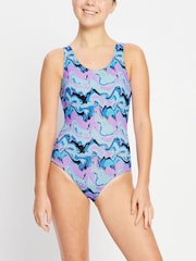 ModiBodi Blue Period Teen Swimwear Performance Racerback Super One Piece - Image 3 of 7