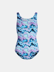 ModiBodi Blue Period Teen Swimwear Performance Racerback Super One Piece - Image 6 of 7