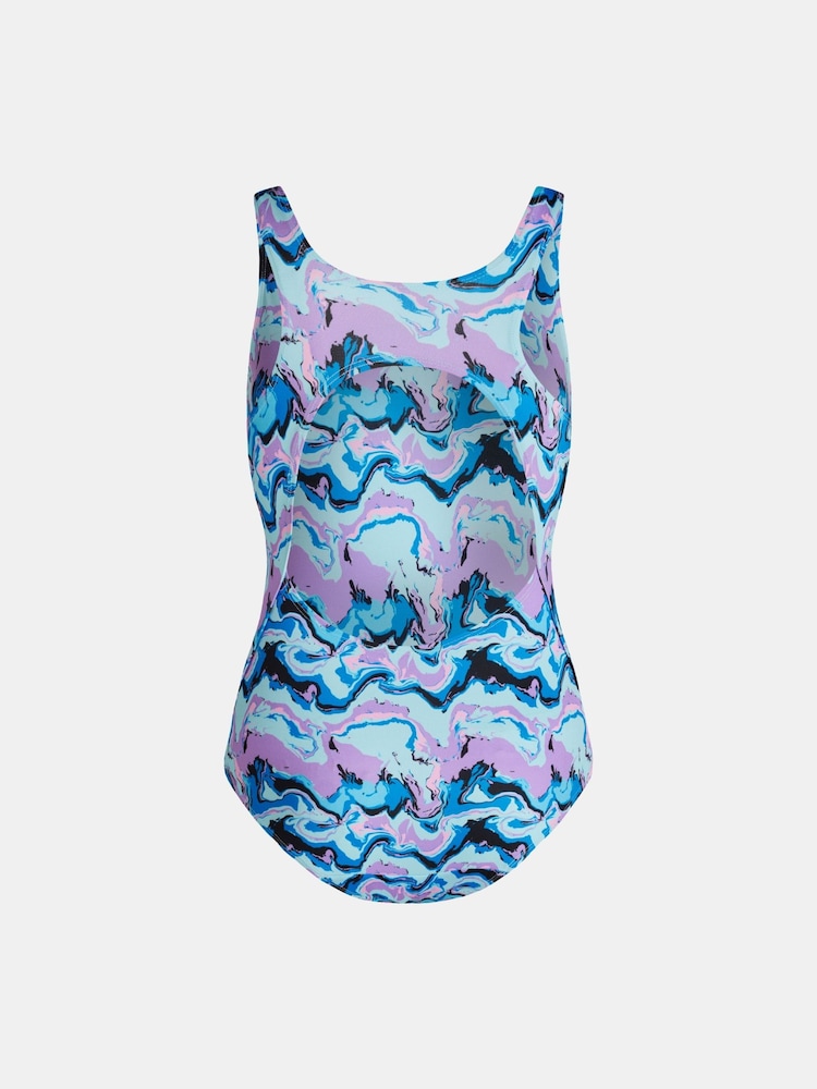 ModiBodi Blue Period Teen Swimwear Performance Racerback Super One Piece - Image 7 of 7