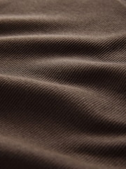 The Set 3 Pack Scallop Trim Ribbed Vest Black/Chocolate Brown/White - Image 11 of 11