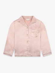 rožnata - The Little Tailor otroške satenaste pižame z gumbi - Slika 6 iz 12