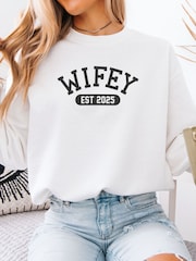 Loveabode Cream Personalised Year Sweatshirt - Image 1 of 1