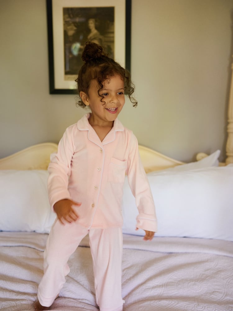 The Little Tailor Kids Luxury Soft Touch Velour Christmas Pyjamas - Image 2 of 13