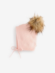 The Little Tailor Baby Pom Pom Textured Knitted Hat - Image 1 of 1