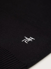 Schwarz - The Little Tailor Ski Text Slim Fit Christmas Jumper - Bild 8 von 8