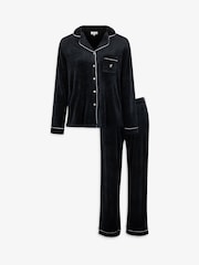 The Little Tailor Luxury Soft Touch Velour Christmas Pyjamas - Image 5 of 14