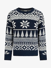 Blau - The Little Tailor Chunky Two Tone Fairisle Jumper - Bild 4 von 7