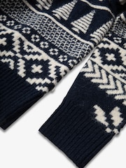 Blau - The Little Tailor Chunky Two Tone Fairisle Jumper - Bild 7 von 7