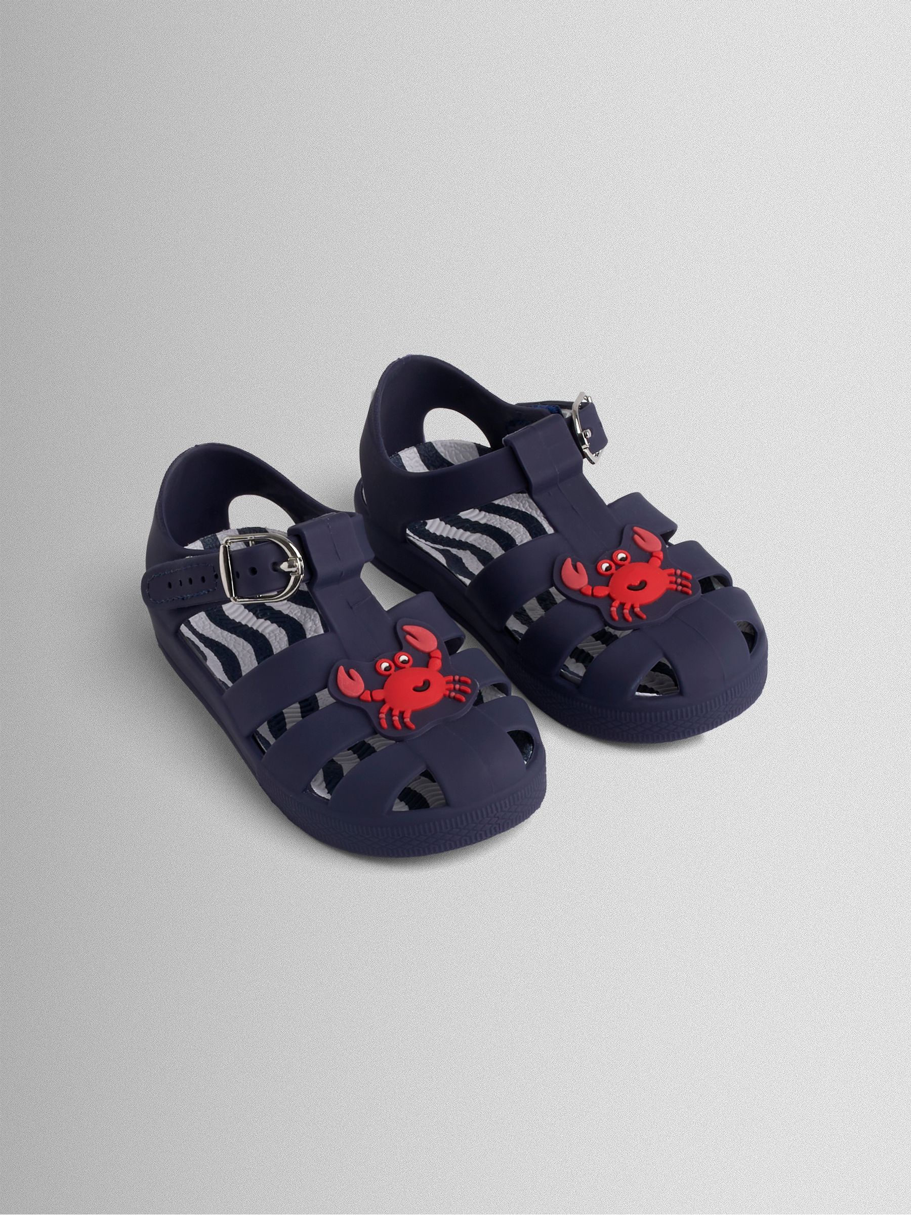 Jojo Maman Bébé Blue Crab Navy Jelly Sandals