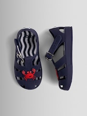 Crab Navy Blue - صندل هلامي من Jojo Maman Bébé - Image 3 of 5