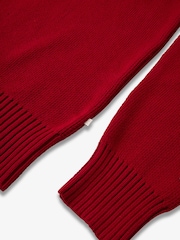The Little Tailor Red Christmas Half Fairisle Cotton Jumper - Bild 7 von 7
