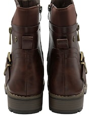 Lotus Brown Wide Fit Casual Ankle Boots - Image 3 of 4