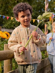 JoJo Maman Bébé Embroidered Bomber Jacket - Bild 1 von 5