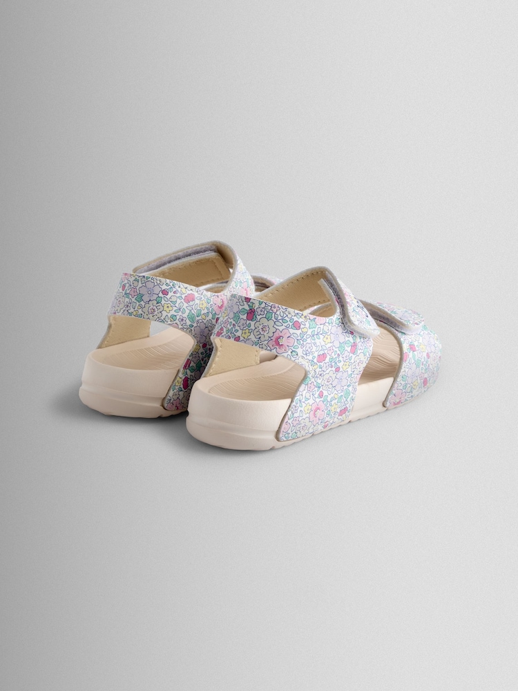 JoJo Maman Bébé Yellow Floral Summer Sandal - Image 2 of 4