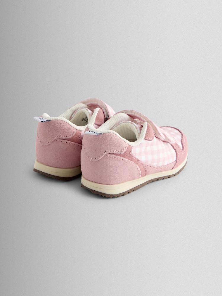 JoJo Maman Bébé Gingham Riptape Trainer - صورة 2 من 4