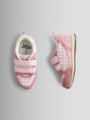 JoJo Maman Bébé Gingham Riptape Trainer - صورة 4 من 4