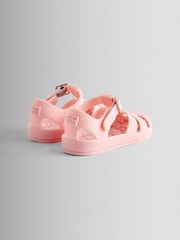 JoJo Maman Bébé Pink Gingham Jelly Sandals - Image 2 of 4