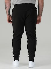 D555 Black BRANDON Cuffed Joggers With Side Pockets And Drawcord - Image 2 of 9