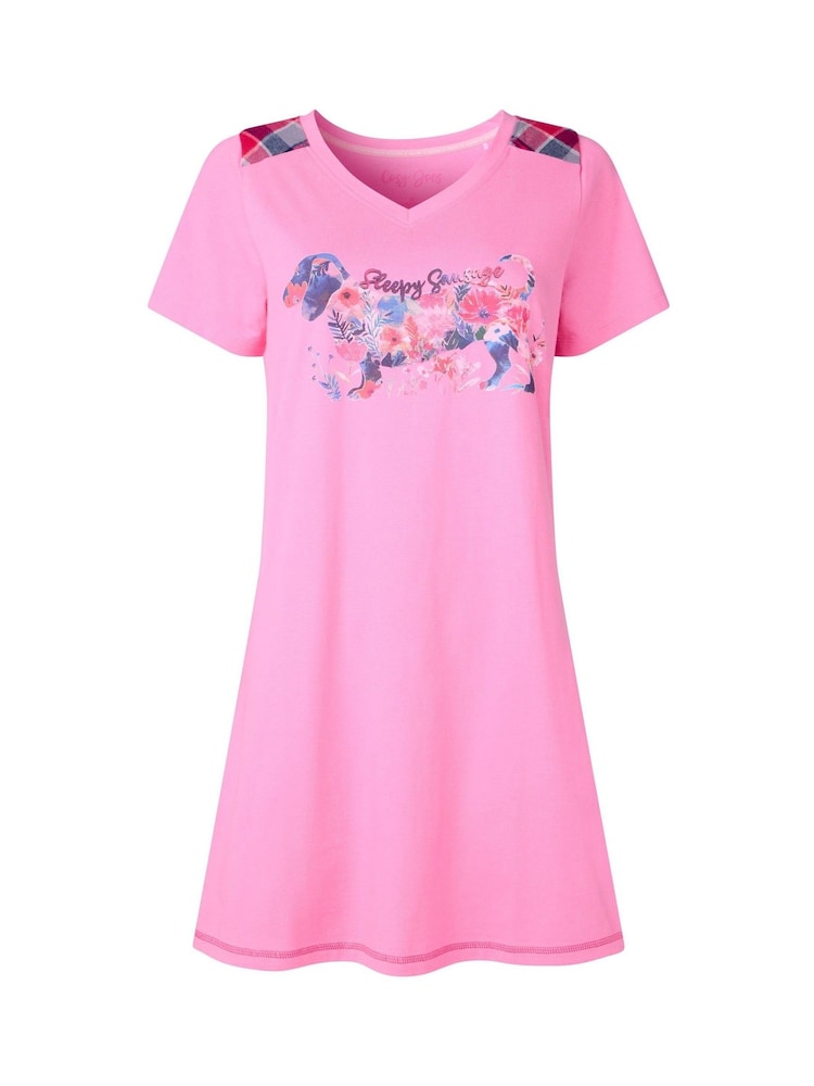 Joe Browns Pink Sausage Dog Nightie - Image 5 of 5