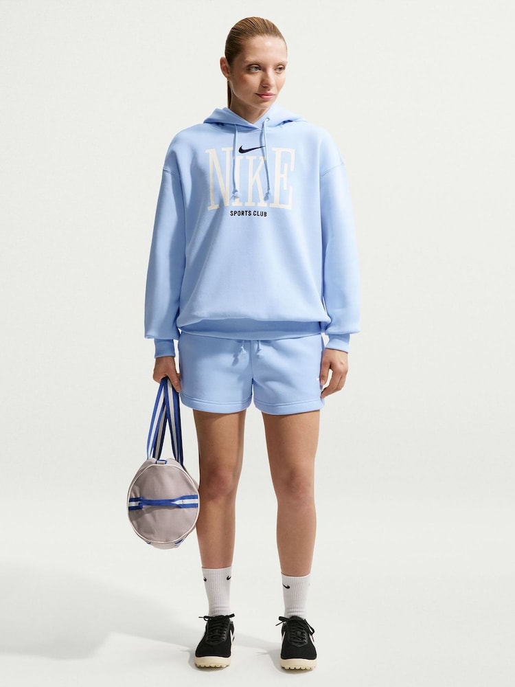 Nike Hydrogen Blue Sportswear Phoenix Fleece Oversized Graphic Hoodie - Image 1 of 5 Nike Hydrogen Blue Sportswear Phoenix Fleece Oversized Graphic Hoodie - Image 1 of 5