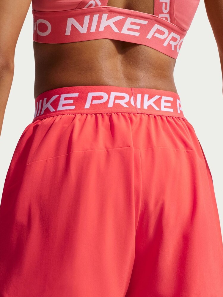 Nike Crimson Red Pro 2 in 1 Shorts - Image 4 of 4