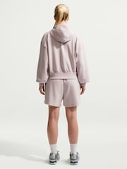 Nike Platinum Violet Bubble Hem Logo Graphic Full Zip Hoodie - Image 2 of 6