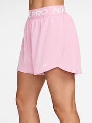 Nike Pink Foam Pro Dri-FIT Mid-Rise Brief-Lined 3" Woven Shorts - Image 3 of 4