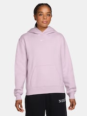 Lila desteñido - Nike Studio Fleece Oversized Hoodie - Imagen 1 de 3