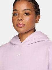 Lila desteñido - Nike Studio Fleece Oversized Hoodie - Imagen 3 de 3
