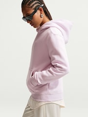 Nike Bleached Lilac Studio Fleece Oversized Hoodie - Image 4 of 5
