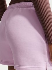 Nike Bleached Lilac Studio Fleece Mid Rise Shorts - Image 5 of 5