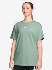 Nike Steam Green Sportswear Essential Oversized T-Shirt - Image 1 of 3