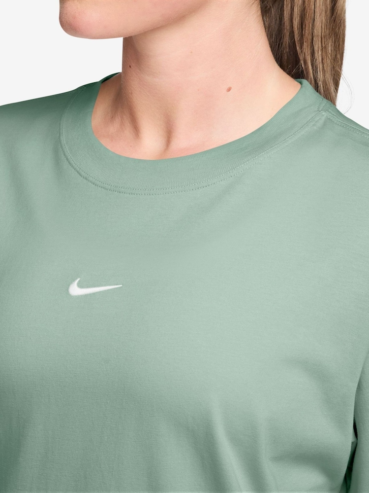 Nike Steam Green Sportswear Essential Oversized T-Shirt - Image 3 of 3