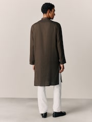 Brown Kurta Shirt - Image 3 of 8