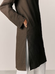Brown Kurta Shirt - Image 4 of 8