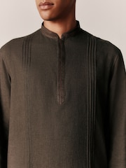 Brown Kurta Shirt - Image 5 of 8