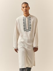 Neutral Kurta Shirt - Image 2 of 8