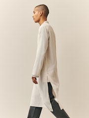 Neutral Kurta Shirt - Image 3 of 8