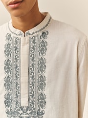 Neutral Kurta Shirt - Image 5 of 8
