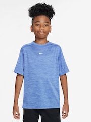 Nike Hydrogen Blue Dri-FIT Short Sleeve T-Shirt - Image 1 of 3