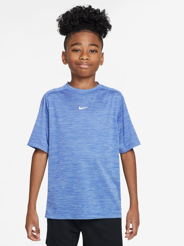 Nike Hydrogen Blue Dri-FIT Short Sleeve T-Shirt - Image 1 of 3