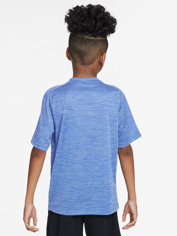 Nike Hydrogen Blue Dri-FIT Short Sleeve T-Shirt - Image 2 of 3